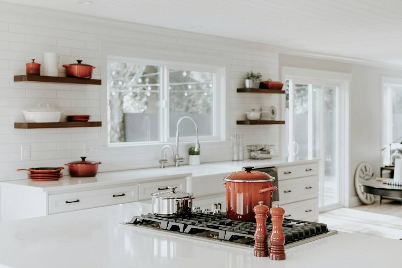 Walking a buyer through the interior of a home